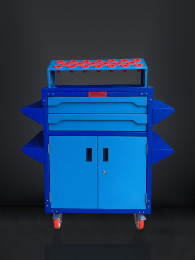 Cnc tool storage cart with cabinet 1