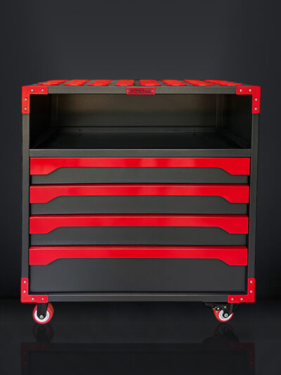 Cnc tool trolley with collet organiser 1