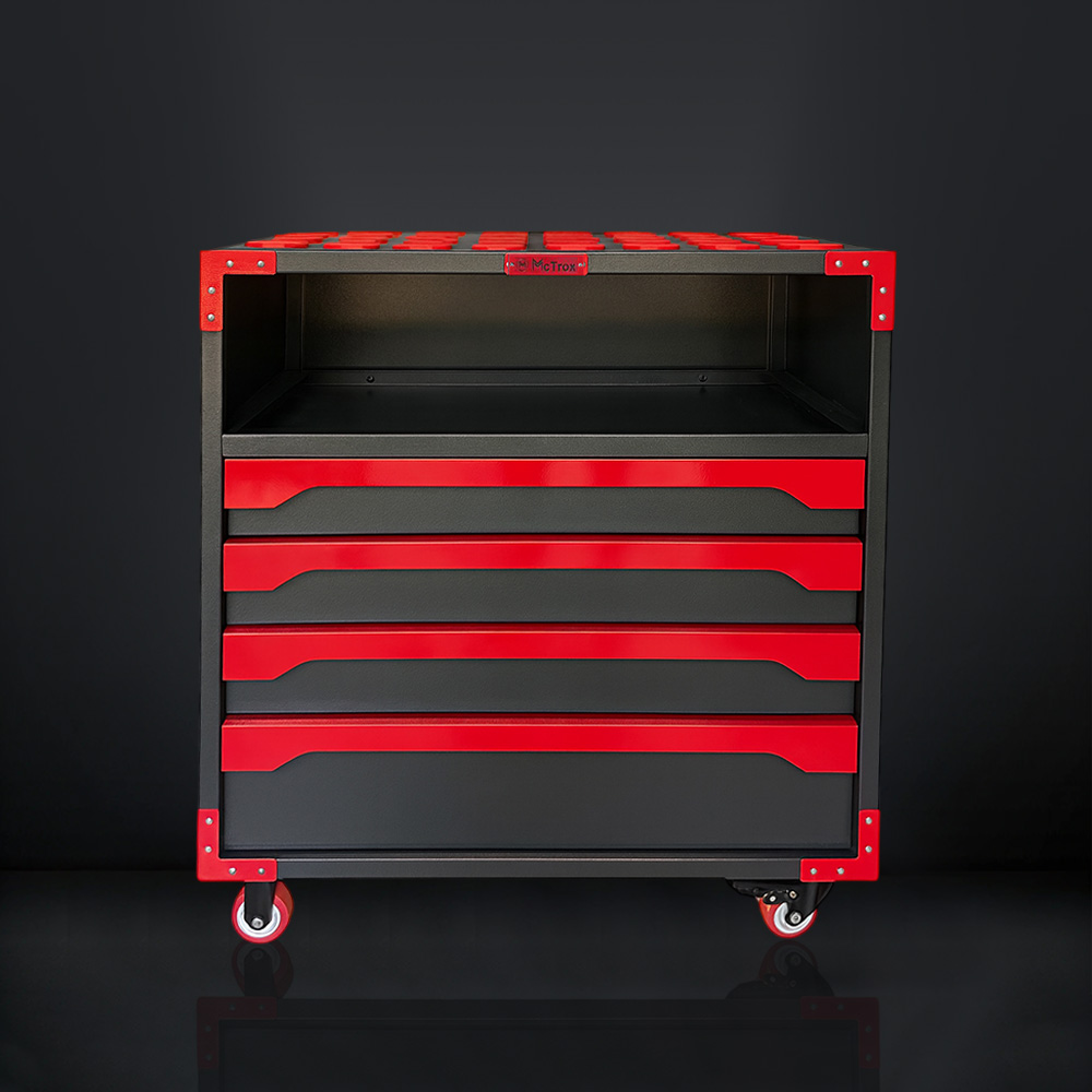 Cnc tool trolley with collet organiser 1