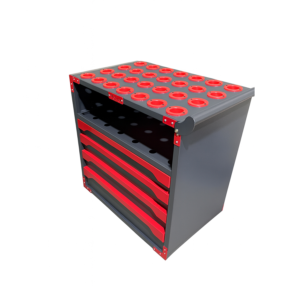 Cnc tool trolley with collet organiser 3