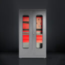 Tool storage cabinet with pegboard 1